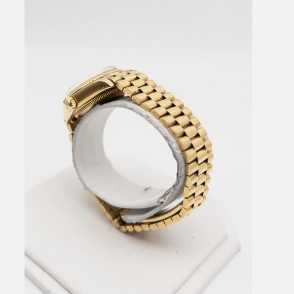 ROLEX DATEJUST Champagne PRESIDENT 18k Yellow Gold Ladies Watch main image 6
